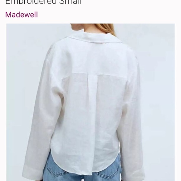 New (w/o tag) Madewell lite Yellow Short Sleeve Top - Picture 3 of 5